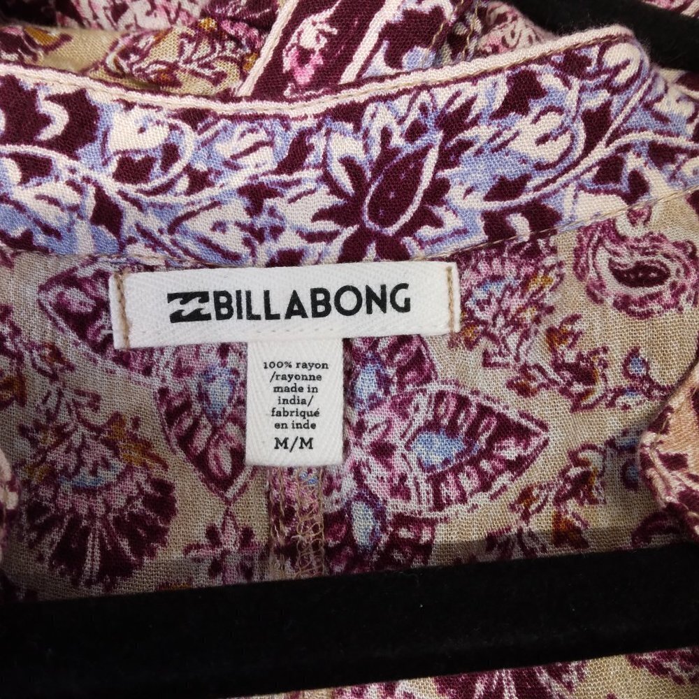 Billabong Paisley Floral Printed Tunic Dress Size M - Picture 12 of 12